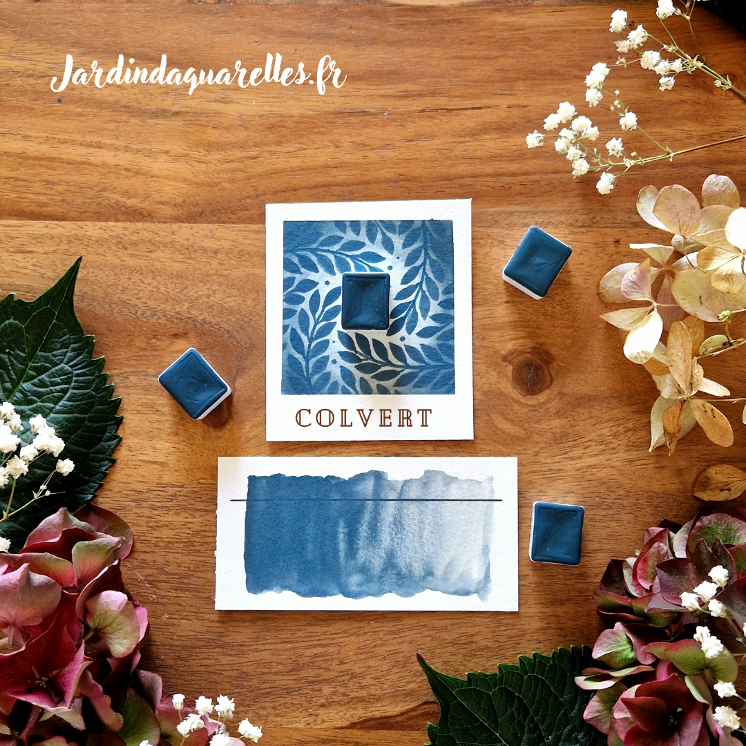 Colvert, aquarelle artisanale, demi-godet