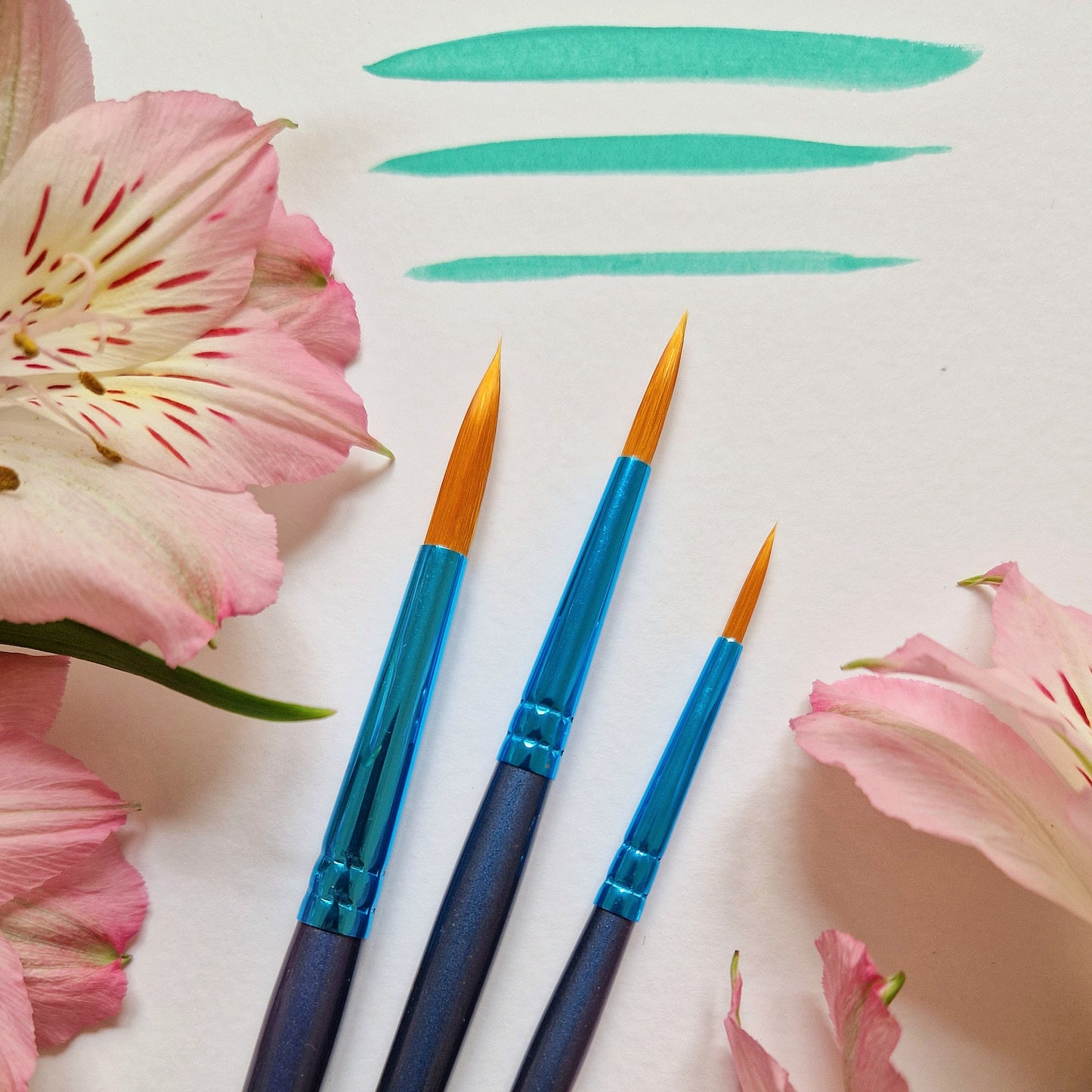 Lot de 3 pinceaux "Léonard" gamme "blue line"