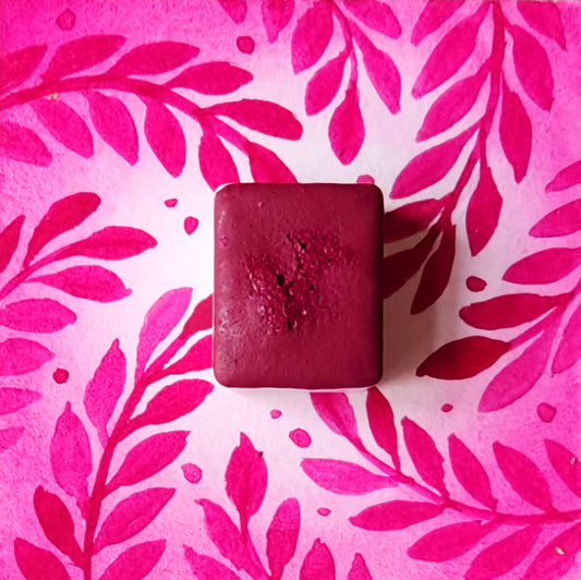 Pivoine, aquarelle artisanale, demi-godet