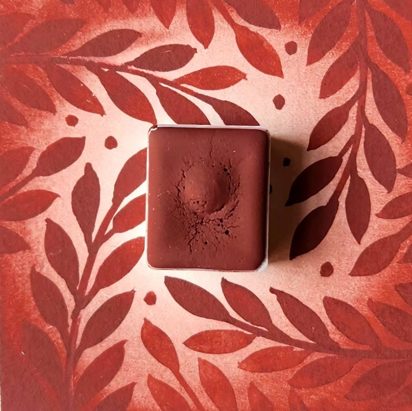 Chêne Pourpre, aquarelle artisanale,  demi-godet