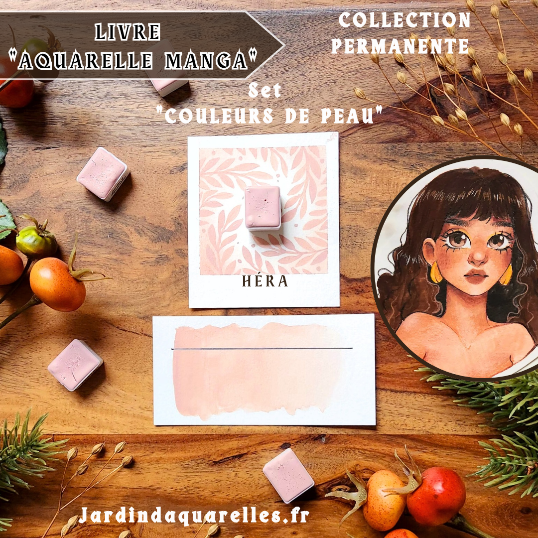 Héra, aquarelle artisanale, demi-godet