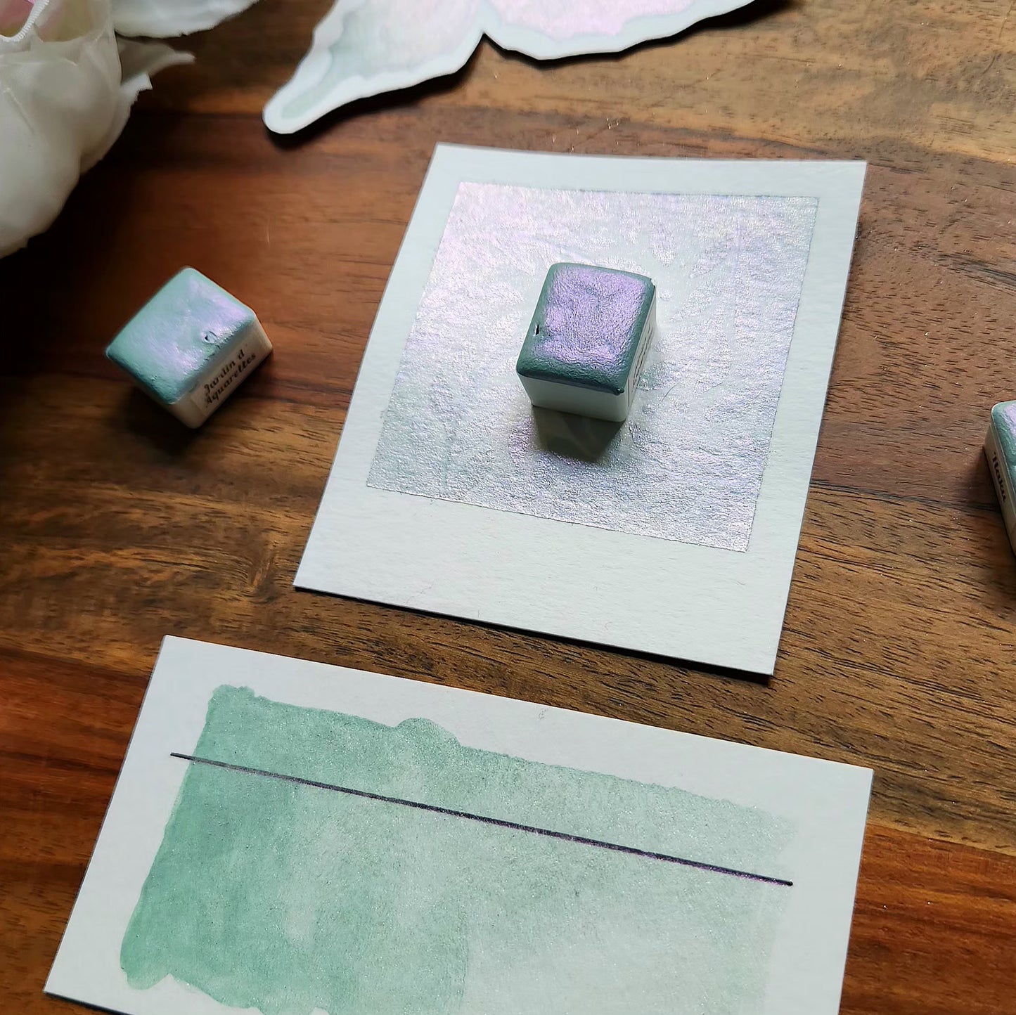 Haku, aquarelle artisanale, demi-godet