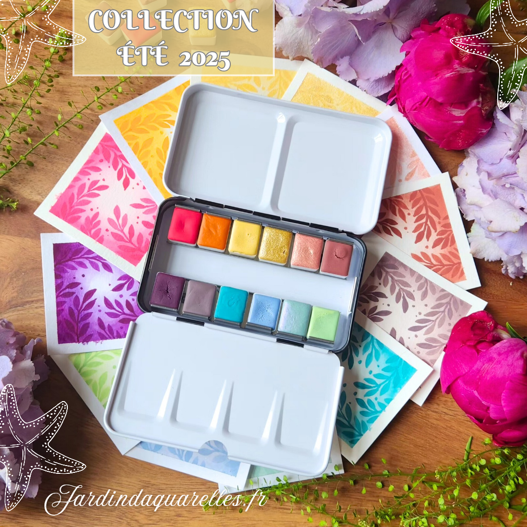 Frida, aquarelle artisanale, demi-godet
