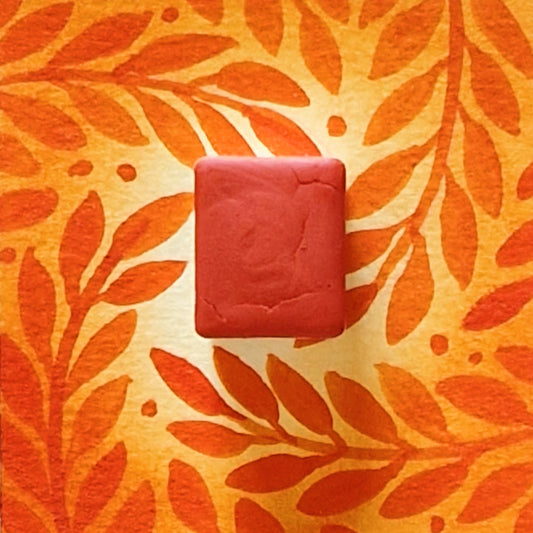 Hibiscus, aquarelle artisanale, demi-godet