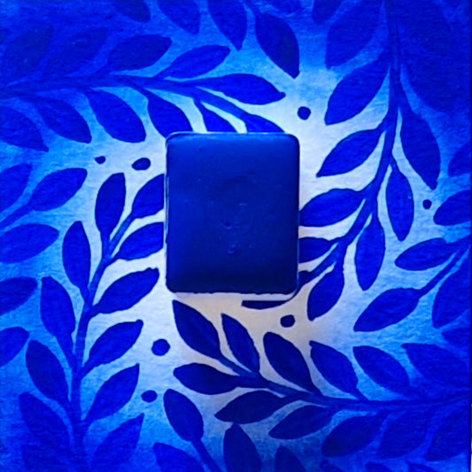 Fonds-marins, aquarelle artisanale, demi-godet