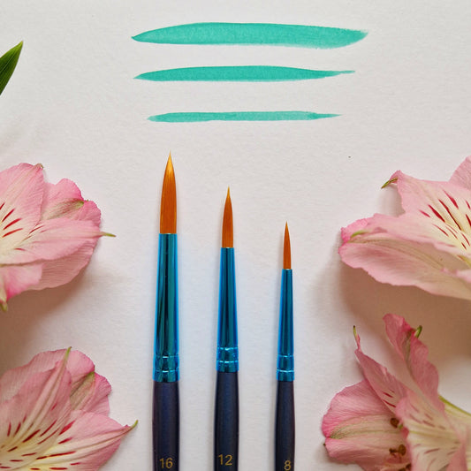 Lot de 3 pinceaux "Léonard" gamme "blue line"