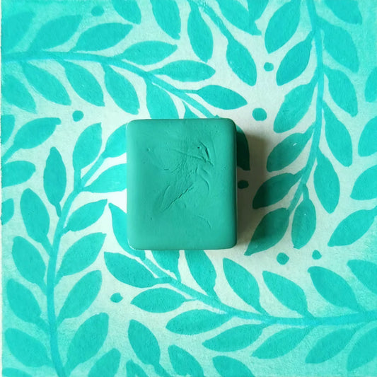 Caraïbes, aquarelle artisanale, demi-godet