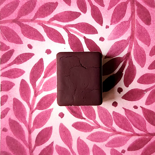 Prune, aquarelle artisanale, demi-godet