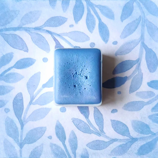 Nuage de Coton, aquarelle artisanale, demi-godet