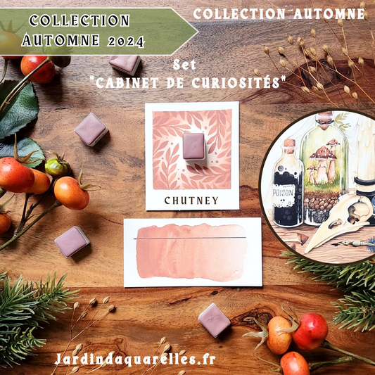 Chutney, aquarelle artisanale, demi-godet
