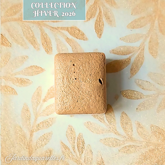 Verre soufflé, aquarelle artisanale, demi-godet