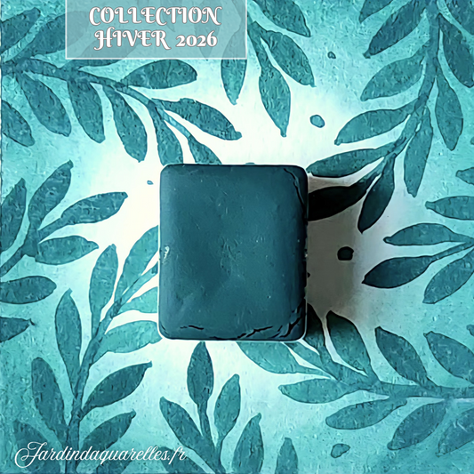 TAÏGA,aquarelle artisanale, demi-godet